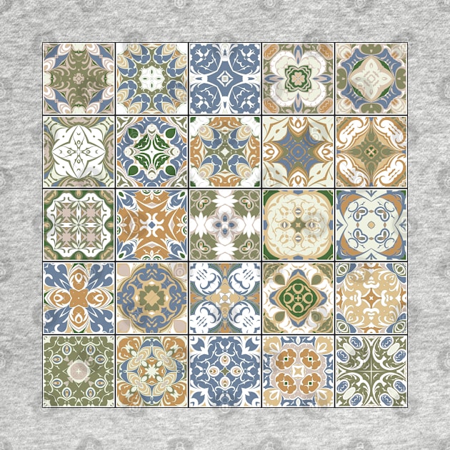 Mosaic tile tribal pattern by IrinaGuArt